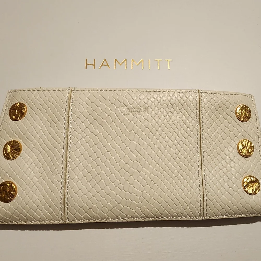 Hammitt 110 North Wallet - Marshmallow White Snake - Picture 2 of 4